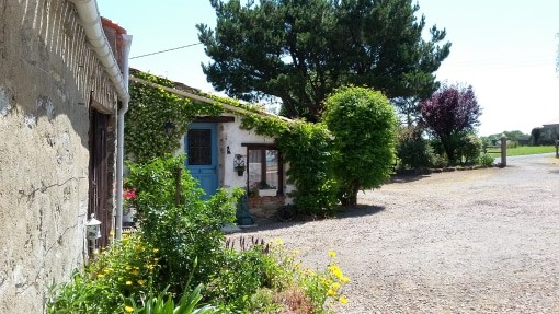 View of front door at La Petite Guyonniere - contact-us