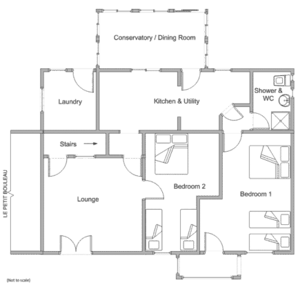 ground floor Le Marronnier floor plan - ground floor