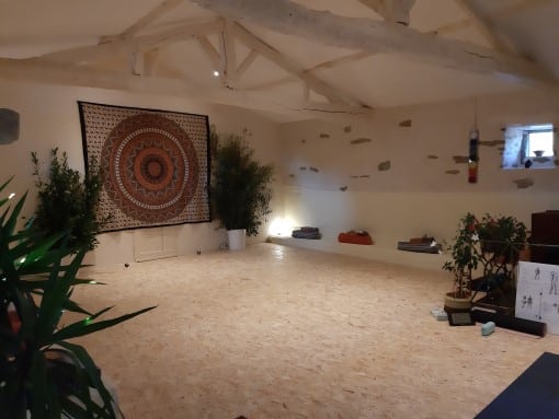 Image of yoga studio at La Petite Guyonniere