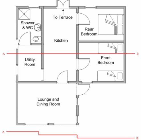 Floor Plan Le Petit Bouleau Floor plan of Le Petit Bouleau