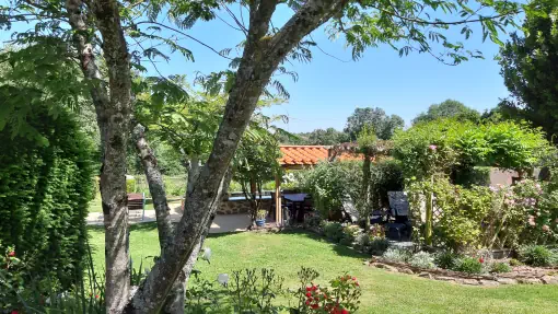 Arbour pond and gardens at La Petite Guyonnière - Contact Us