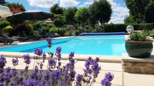 Swimming pool at La Petite Guyonnière - Contact Us