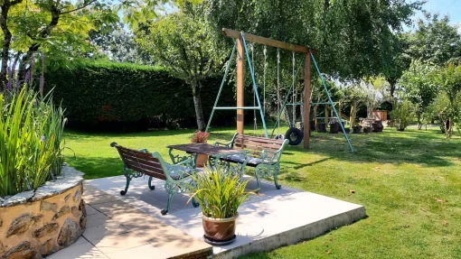 Gardens Vie of the gardens at La Petite Guyonniere